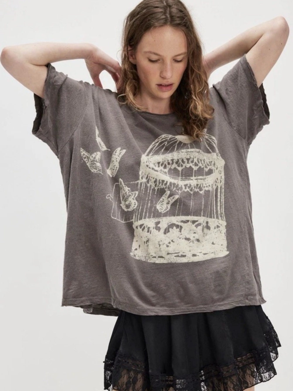 Magnolia Pearl Disturb Universe Tee TOP 2363 Ozzy NWT